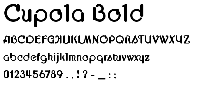 Cupola Bold font